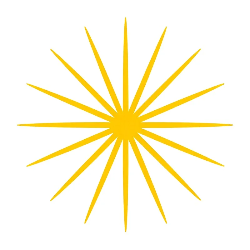 Retro Star Burst Heat Transfer Vinyl HTV Iron On Patch DIY Clothing Decal Craft Transfer Film for T-Shirt Sticker and Hoodies