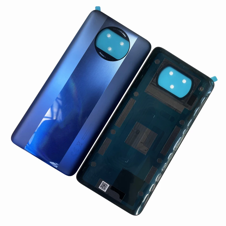 A +++ Cover posteriore per Xiaomi POCO X3 / X3 NFC / Mi POCO X3 Pro batteria posteriore alloggiamento posteriore coperchio della porta alloggiamento