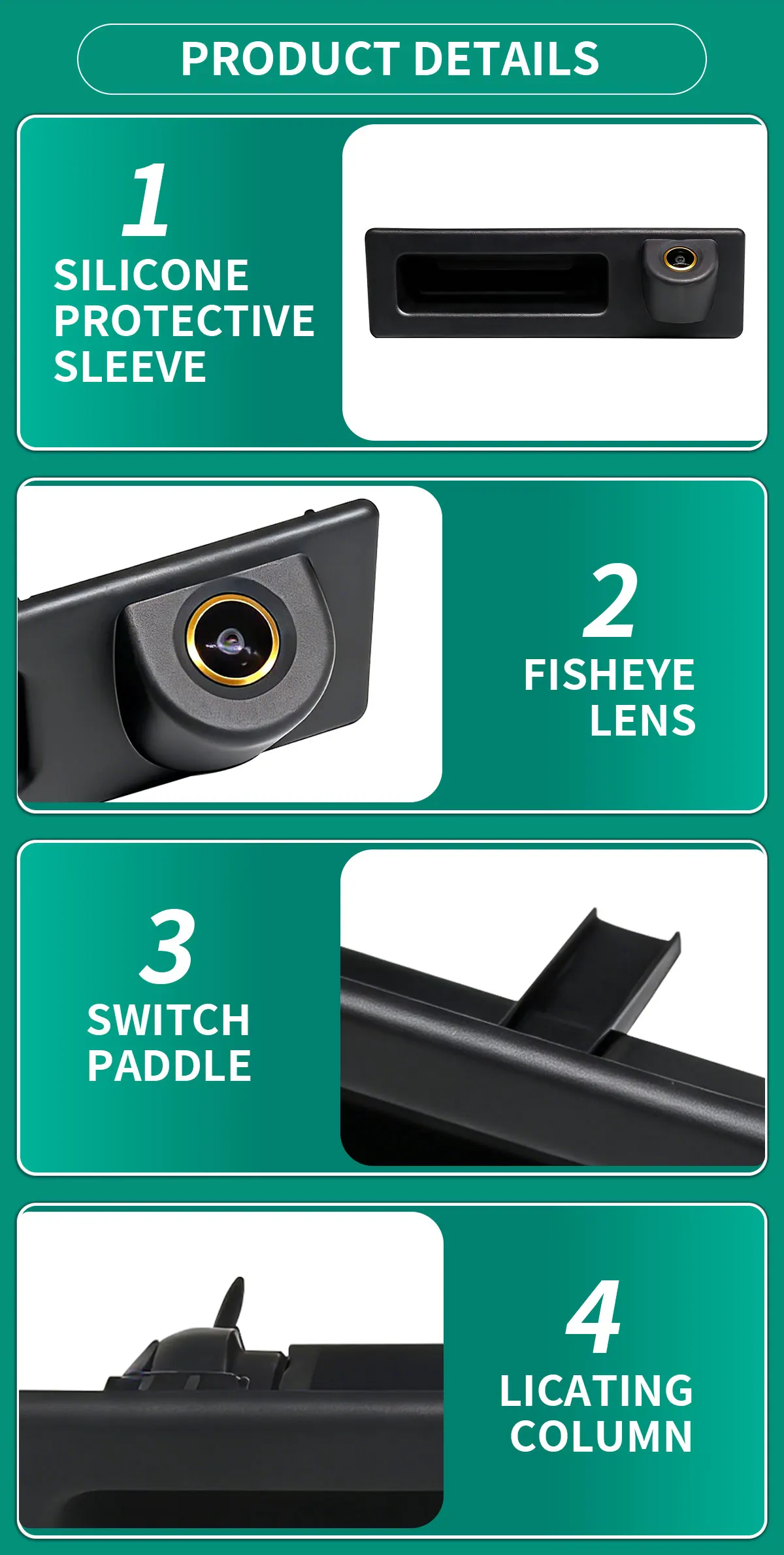 AHD 1080P Rückfahrkamera für BMW F30 F10 X3 F25 F31 F46 X1 F48 F22 3er 5er Serie Auto-Rückfahrkamera – Detail 11