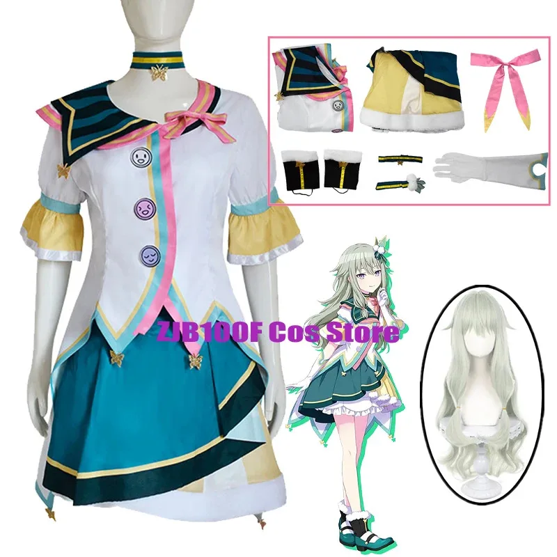 

Kusanagi Nene Cosplay Anime Costume PJSK 3th Nene Dress Uniform Wig Set Headwear Party Role Play Outfit for WOmen