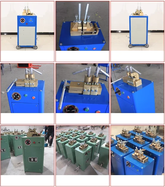 ماكينة لحام بعقب أسلاك الفولاذ والألومنيوم الجديدة 3-10 مللي متر ماكينة لحام بعقب حديدية بقضيب حديد #6