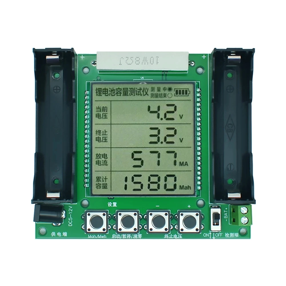 XH-M239 batteria al litio 18650 modulo Tester di capacità reale MaH/mwH misurazione digitale Monitor ad alta precisione DC 5V-12V