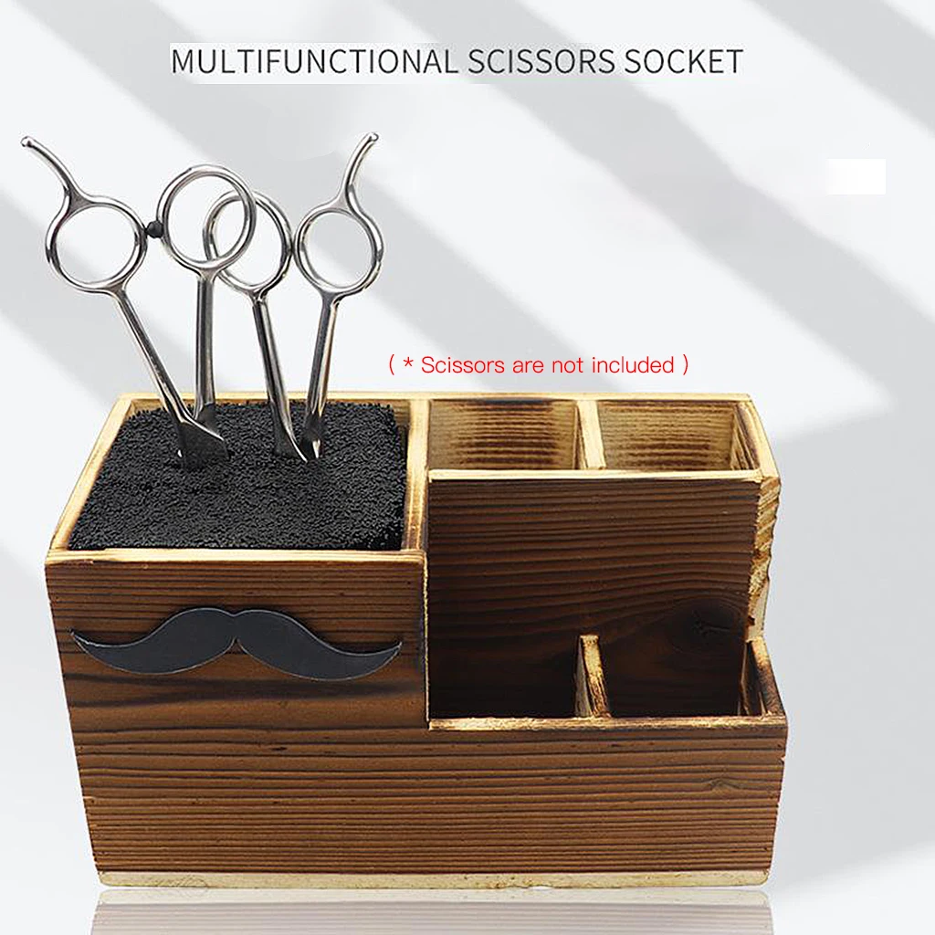 Portable Salon Shears Rack Grooming Hairdressing Combs Organizer