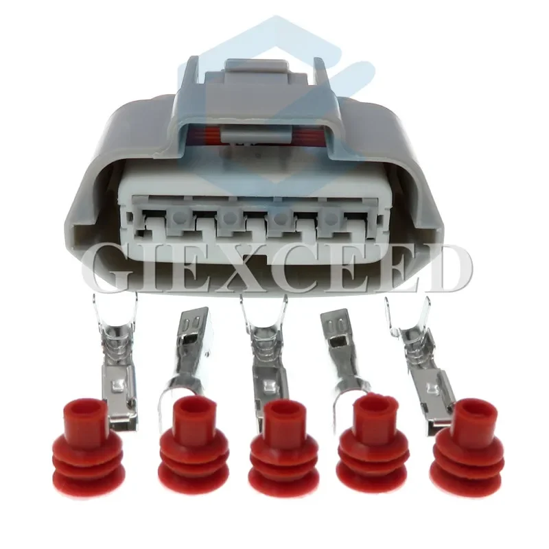 2 Sets 5 Pin Female Automotive Air Flow Sensor Plug 6189-0848 MAF Socket AC Assembly 6189-0783 For Nissan