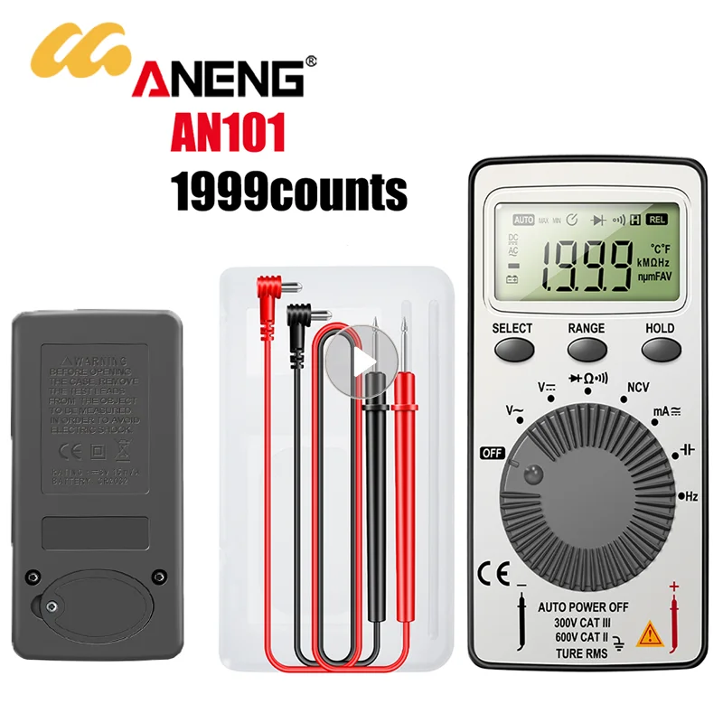 Digital Multimeter AC DC Voltage Diode Freguency Multitester Mini Universal Current Tester Handheld Pocket Professional Testers