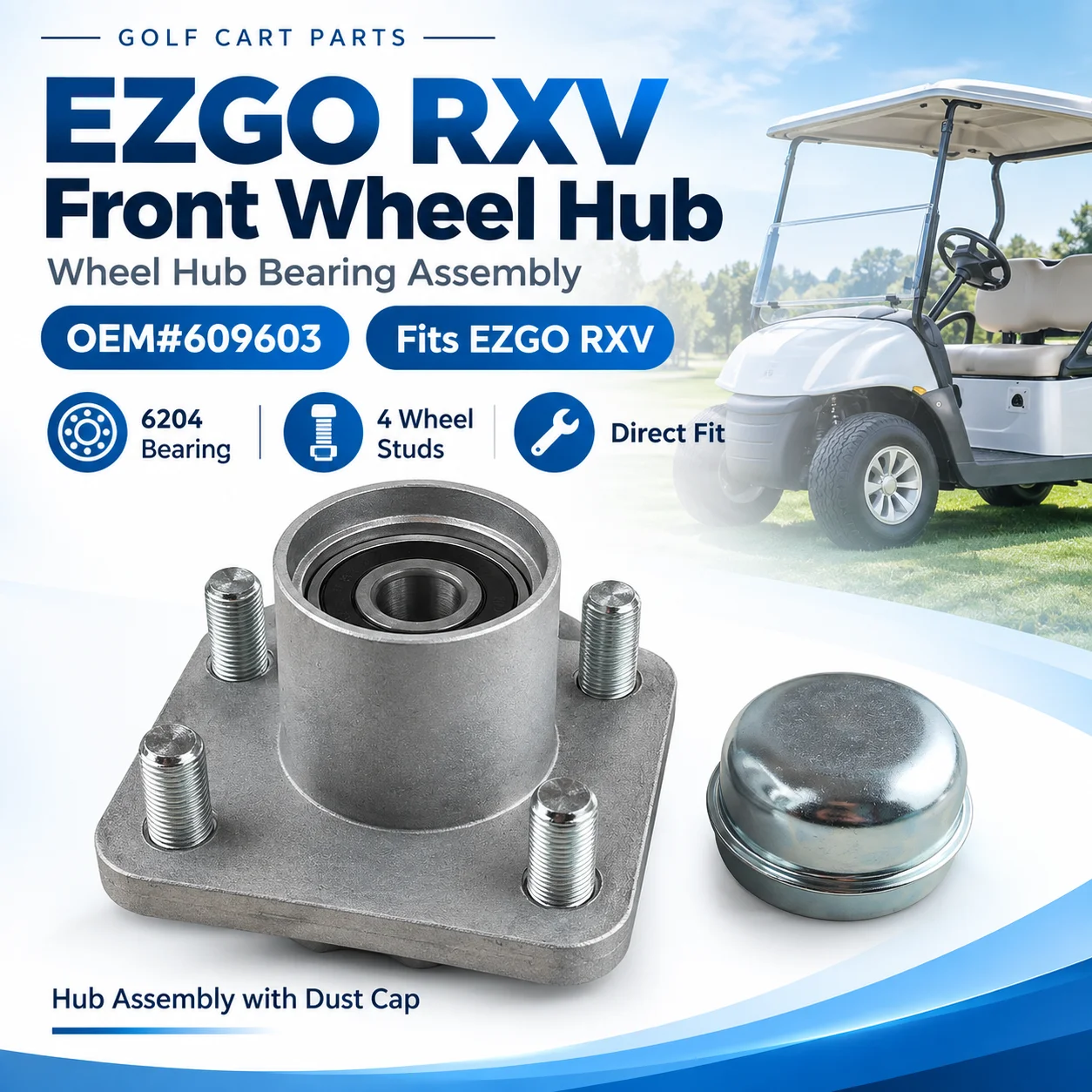ezgo-rxv-golf-cart-wheel-hub-bearing-housing-609603-wheel-rim-fixed-hub-for-electric-sightseeing-car