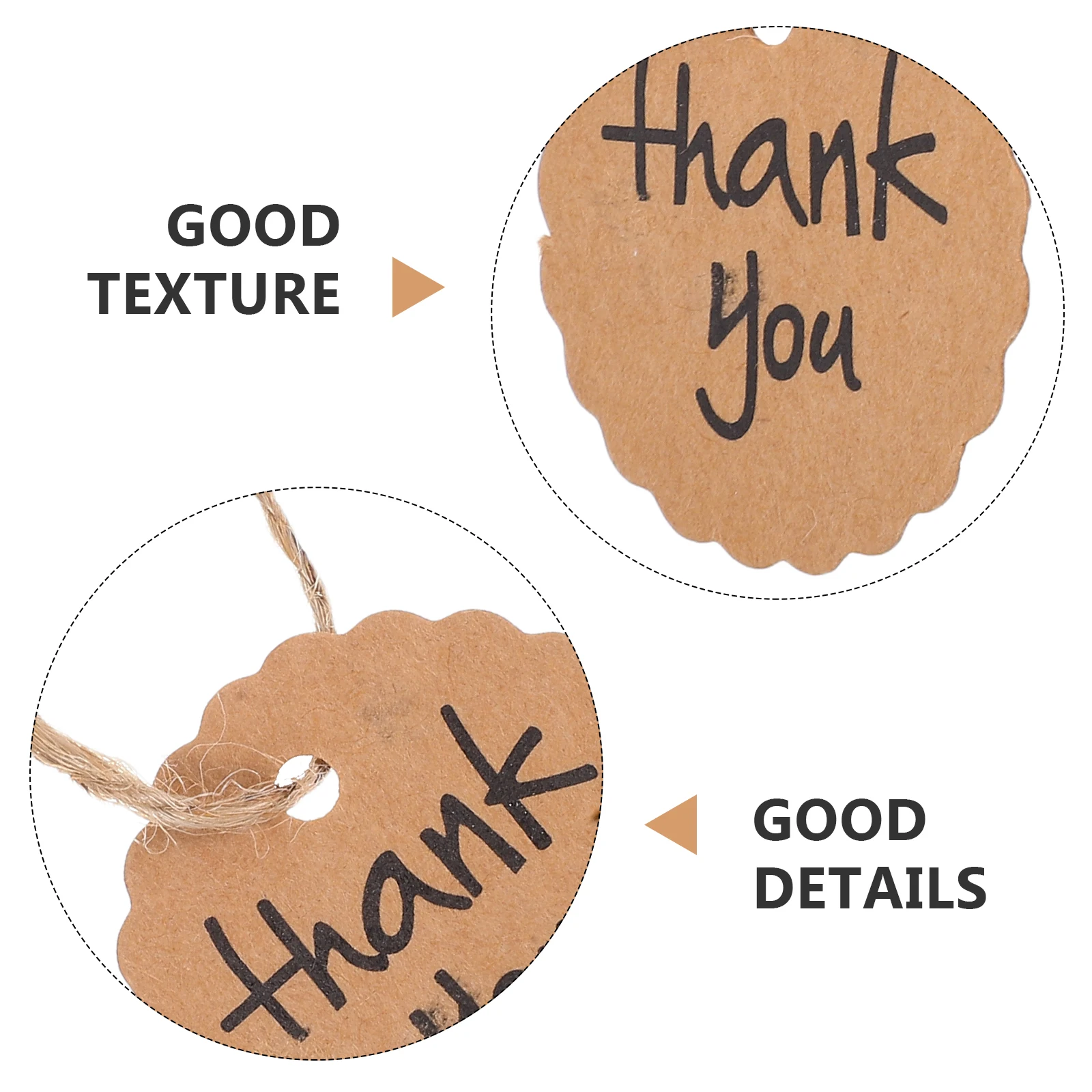 100 قطعة كرافت 4 سنتيمتر جولة صدفي 20 سنتيمتر سلسلة هدية لصالح الزفاف ورقة مستديرة تسميات ايكو الزفاف لصالح العلامة DIY بها بنفسك العلامة