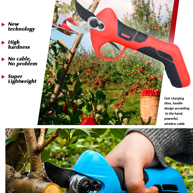 GOBALYARD 7.2V battery pruning shear 280W Portable electric household scissors