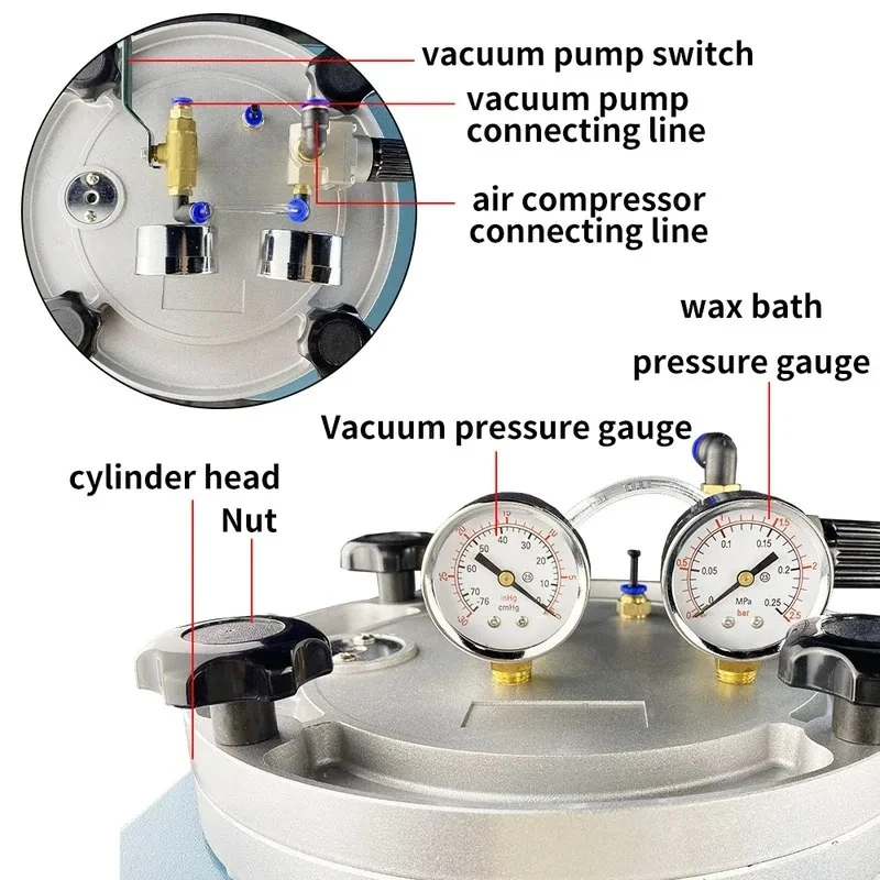 Digital Vacuum Injector Automatic Wax Injection Jewelry Making Equipment 220V