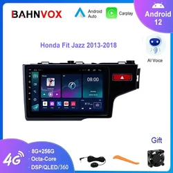 9'' Android 12.0 Car Radio for Honda Fit Jazz 2013 2014 2016 2018 GPS Navigation Stereo Multimedia Video Player Screen Head Unit