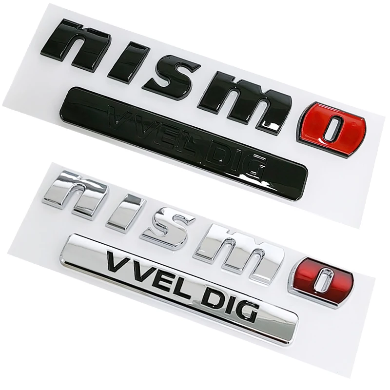 

1pcs ABS Car Rear Letter logo Rear Bumper tail door trunk car rear Emblem sticker styling Accessories For Nissan NISMO VVEL DIG