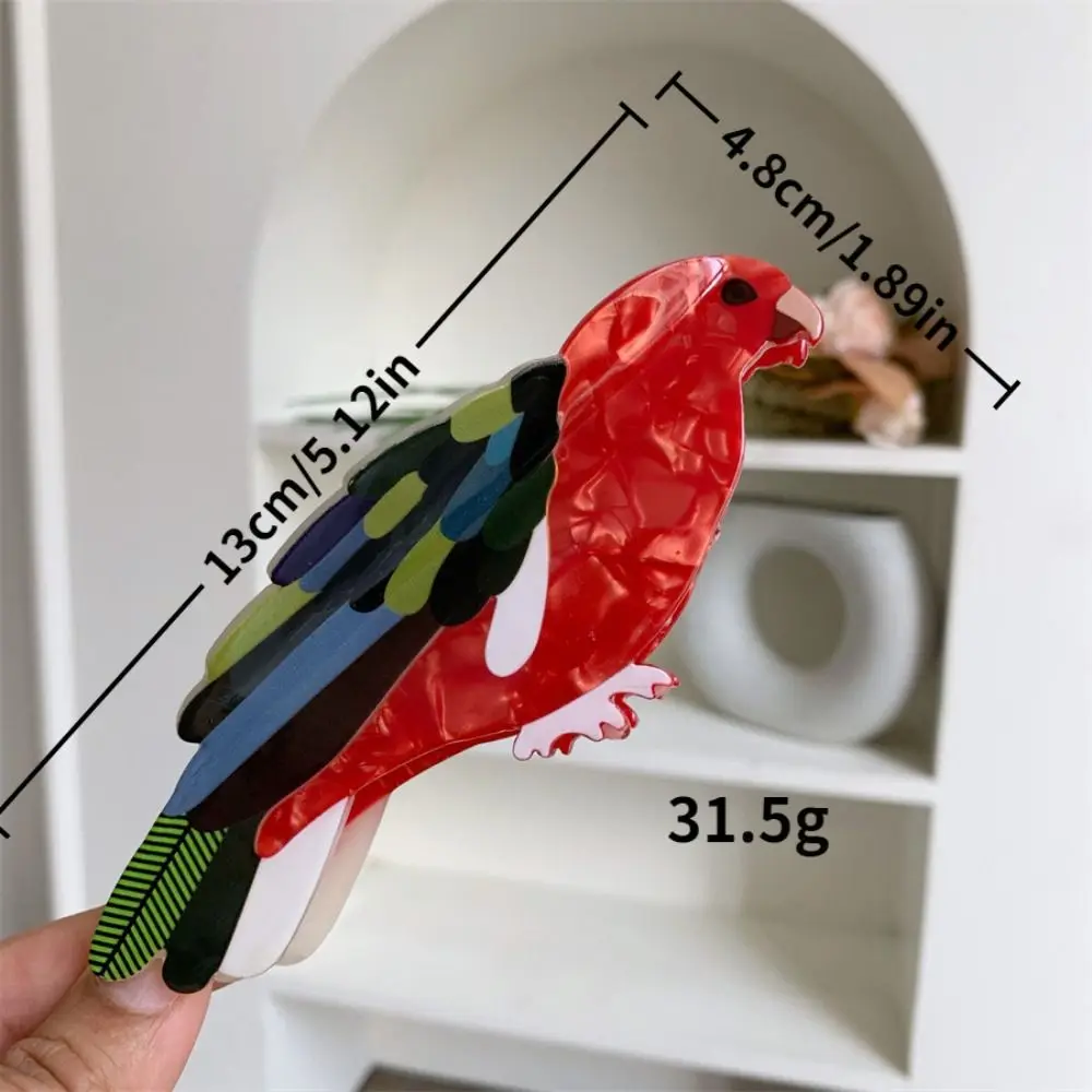 Süße süße Essigsäure Haar Klaue Kolibri Papagei Vogel Haar Clip Erfassen koreanischen Stil Cartoon Tier Hai Clip weiblich
