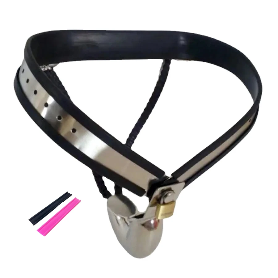 Male Stainless Steel Panty Chastity Lock Double Y Chain Chastity Belt Cock Cage Bondage Device Adult SexToys For Man underPants