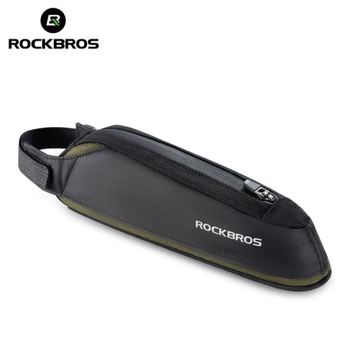 Bolsa para bicicleta ROCKBROS, bolsa portátil para cuadro de tubo superior de bicicleta, bolsa de herramientas para teléfono de montaña y carretera, accesorio reflectante ultraligero para alforja de bicicleta