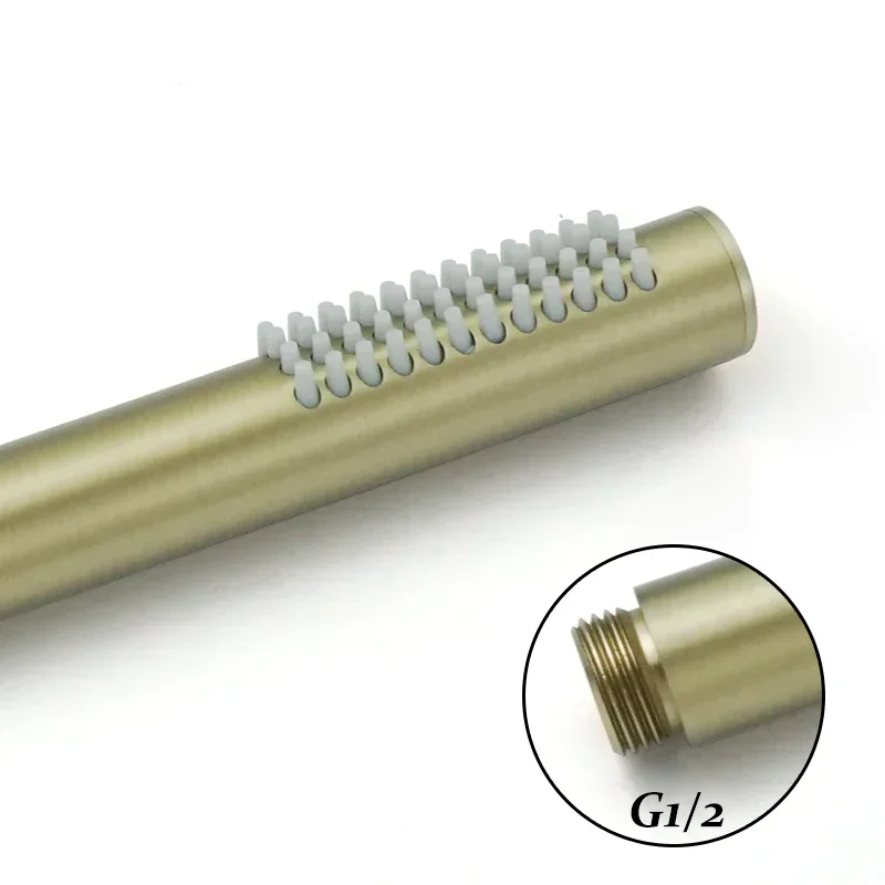 Stainless Steel Shower Brushed Gold Black Brushed Gray Handheld Head Bathroom Spray Tub