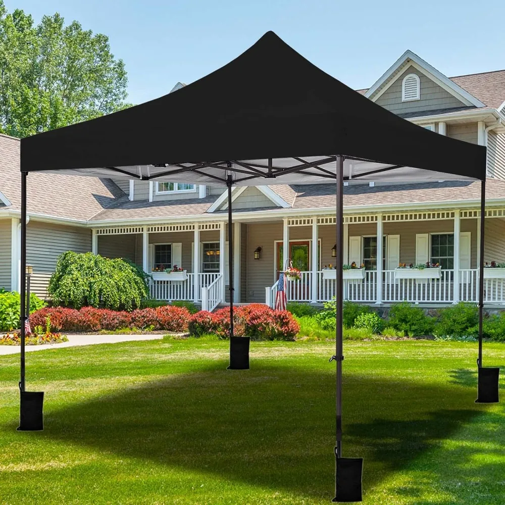 

Pop Up Canopy Tent Outdoor Canopy Commercial Instant Canopy with 4 Sand Weights and Roller Bag Tents for Parties Campings Beach