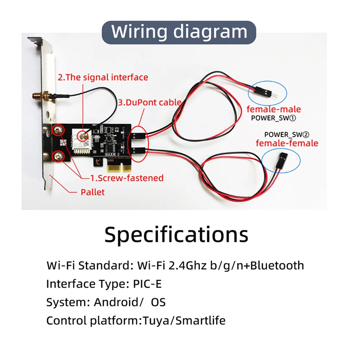 BAAZ HOT~TUYA Smart Computer Power Reset Switch WiFi Computer On/Off Switch Module APP Control Timer/Voice Control Relay Module