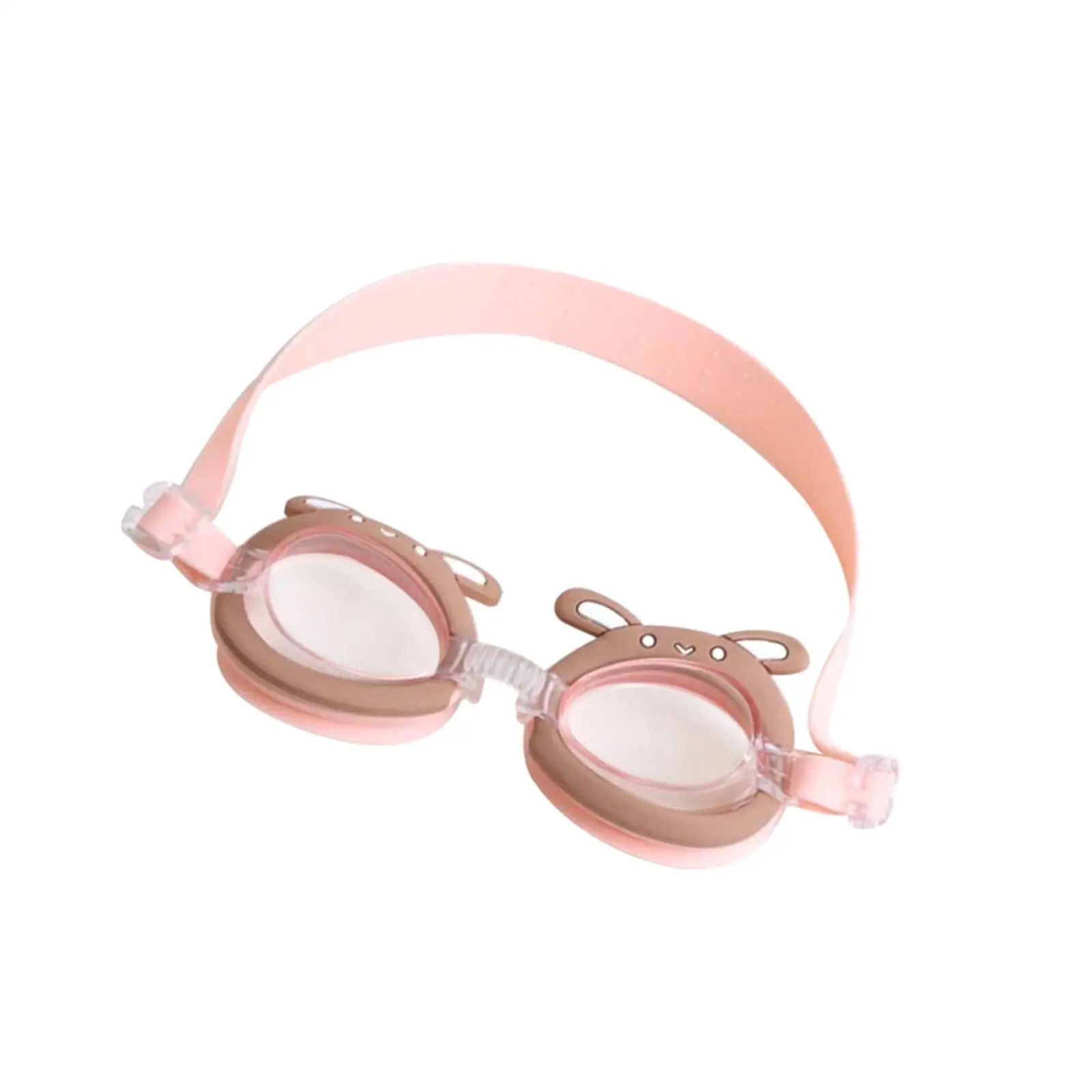 Children Swimming Goggles Practical Cartoon Lightweight Bunny Pink Goggles