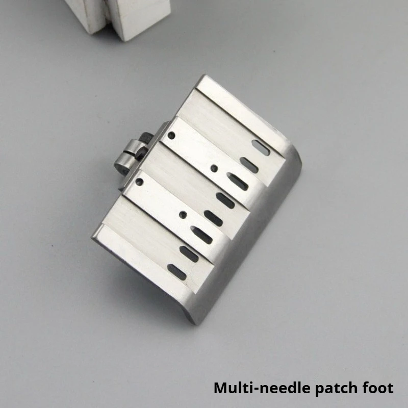 

Silver Seam VC008/Morimoto 1404/Baihui Tape Attaching Foot - Adidas-Style Stripe Puller for Multi-Needle Industrial
