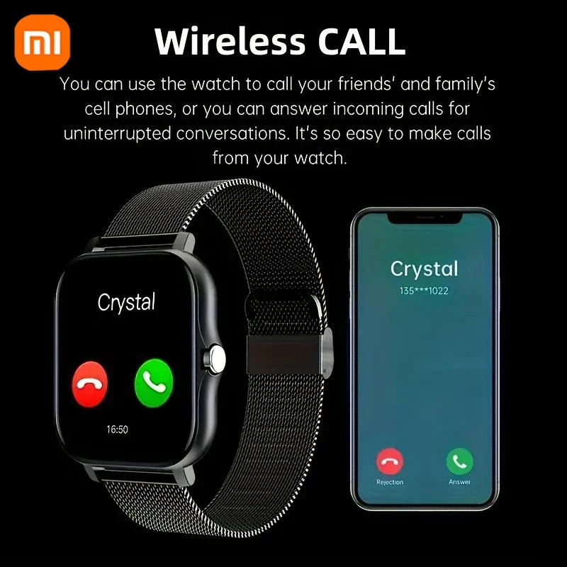 Xiaomi smare nézni vel Fülhallgató Hölgy Adomány Élegáns játékos Fitnesz watches Kőr Aránylat Képellenőrző Vízálló smartwatch számára IPhone samsung