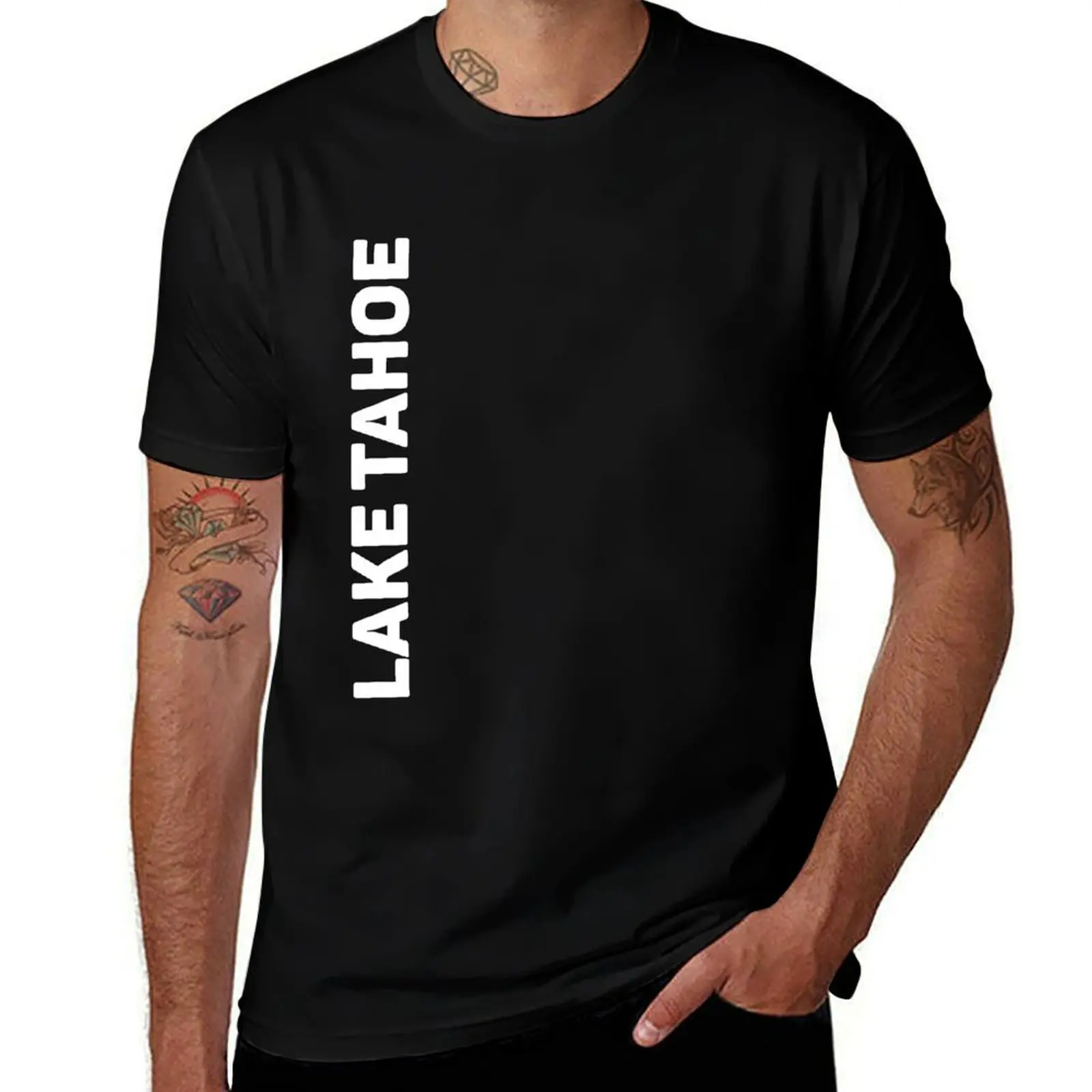 Lake Tahoe T-Shirt summer tops baggy shirts mens t shirt graphic