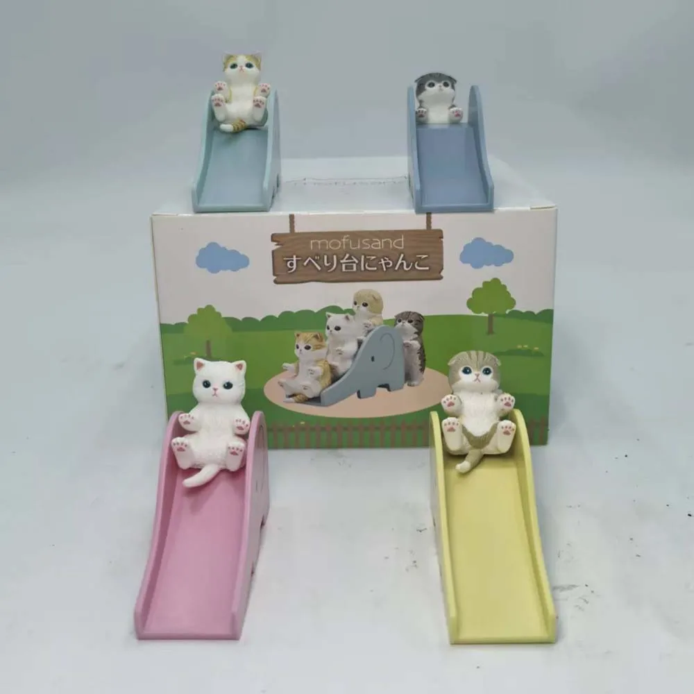 Mofusand Blind Box Spielzeug Slide Serie Katze Nette Anime Action Figur Puppe Desktop Dekoration Sammlung Kinder Geburtstag Geschenke