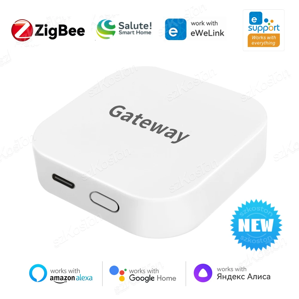 eWeLink App Zigbee Hub Smart Home Device Wireless Bridge Smart Gateway ZigBee 3.0 to WiFi Works with Alexa Google Alice Salute