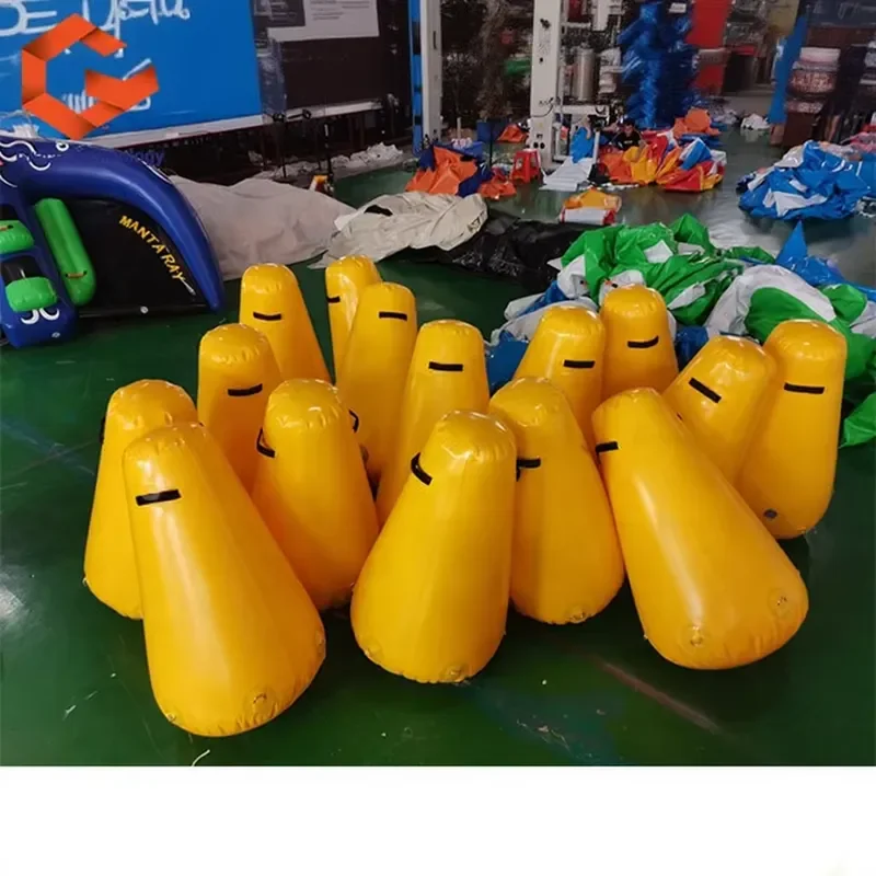 Open Water Swimming Racing Marker Buoys Custom Floating Inflatable Truncated Cone Triathlon Buoys for Festival