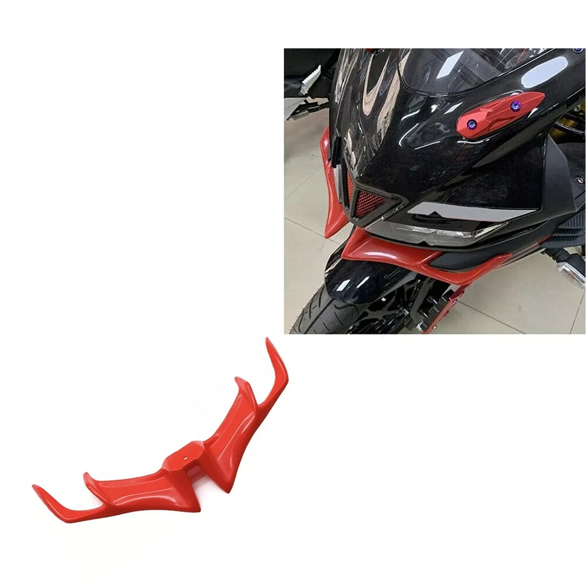 1pc universal front fairing spoiler for motorcycles wingtip spoiler, suitable for most motorcycles to install and use