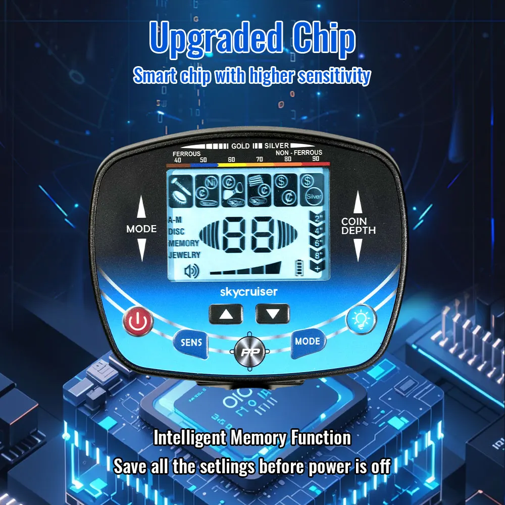 Metal Detector professionale MD910B Rilevatore d'oro sotterraneo Metal Finder ad alta precisione Ricerca impermeabile Bobina Cercatore di tesori