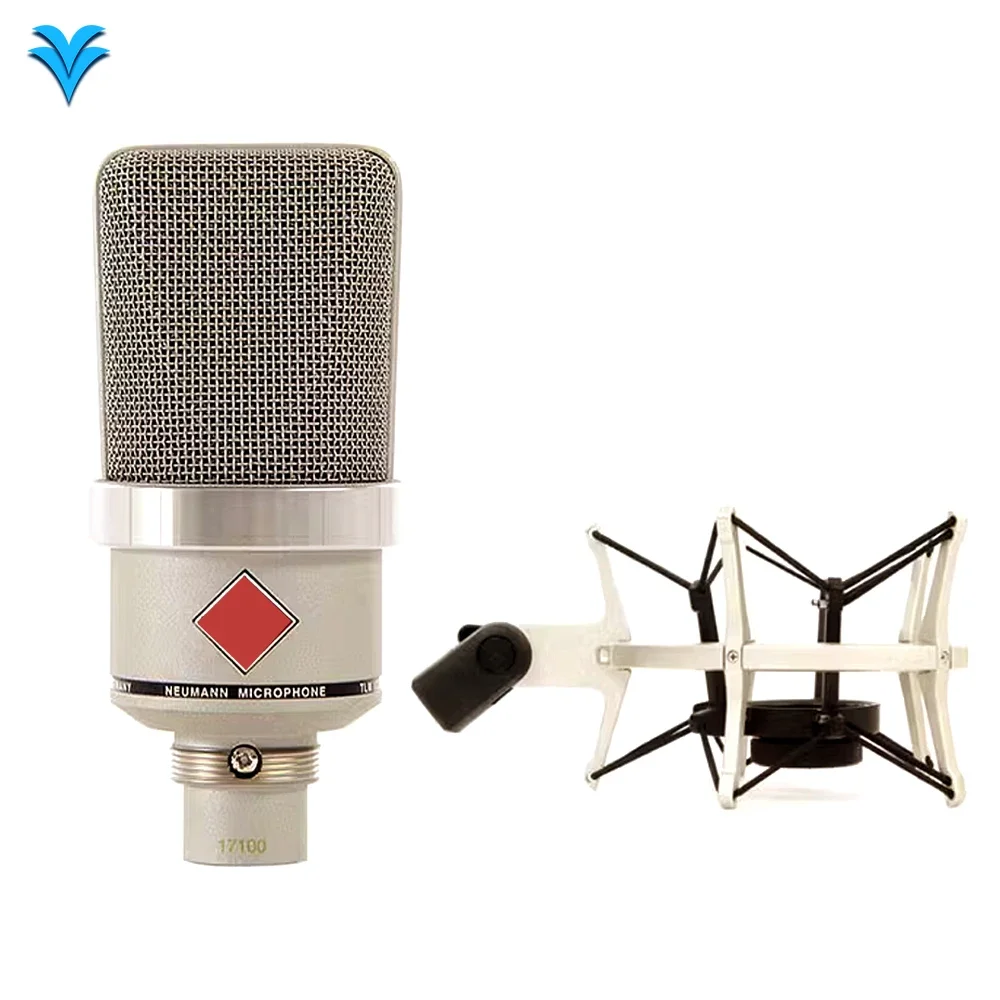 TLM 102 Professional Wired Metal Condenser Microphone XLR Noise-Cancelling Studio Recording Live Broadcast Gaming Interview