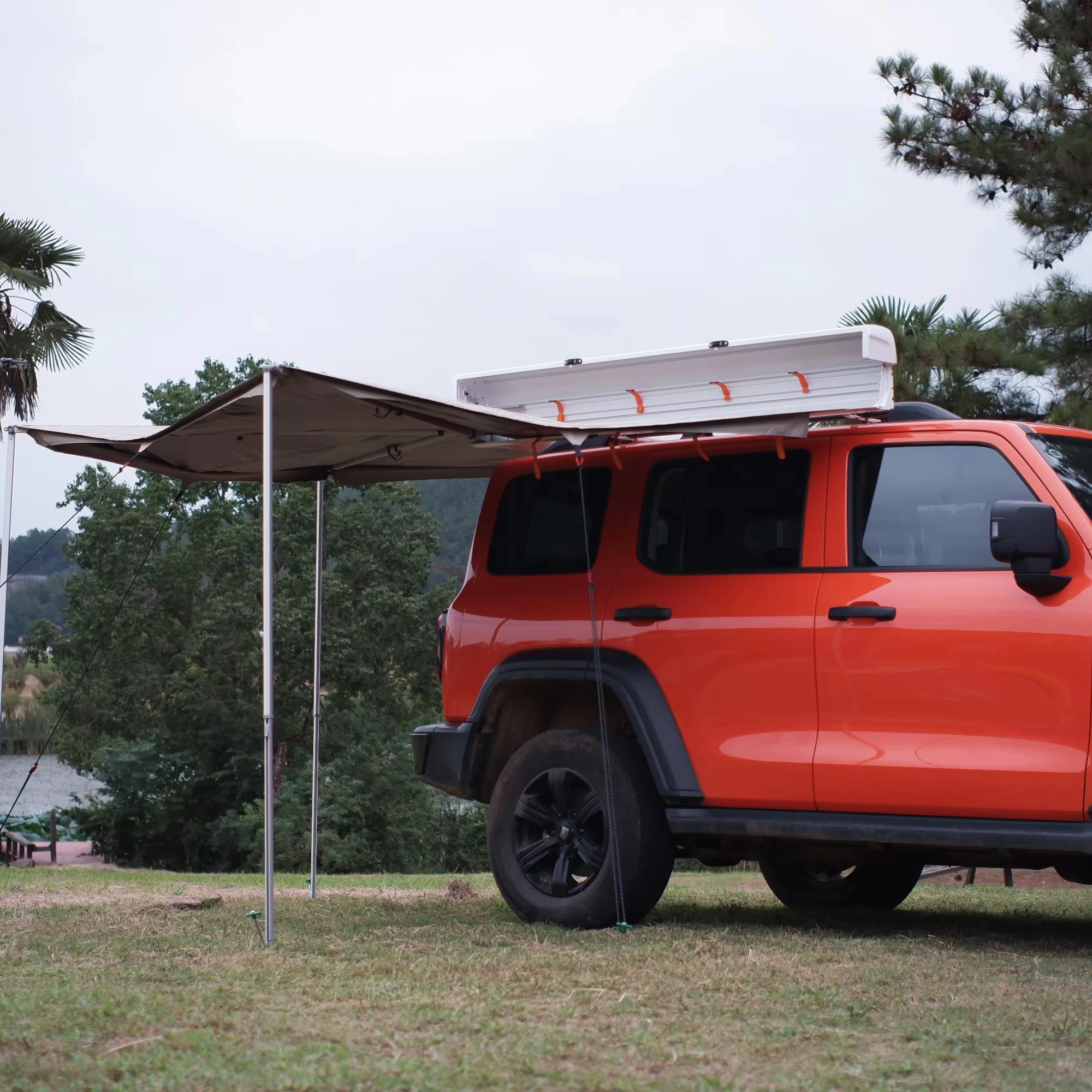 270 Degree Lightweight Freestanding for  Tent for SUV RV 4x4 Vehicles for Overlanding Camping Adventures,Custom Size