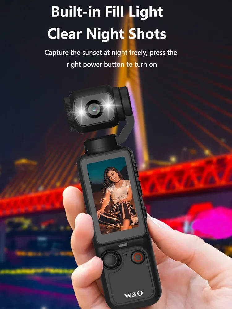 AliExpress NONE 4K HD WiFi Sports Wearable Camera Travel Bicycle Driver Recorder Mini Sports Cam For Motorcycle and Vlogging