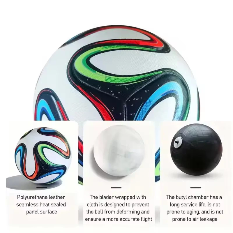Football for Men and Women 2014 Match Size 5 Pu Adult Futebol Outdoor Sports Training Ball Professional Thickened Team Soccer