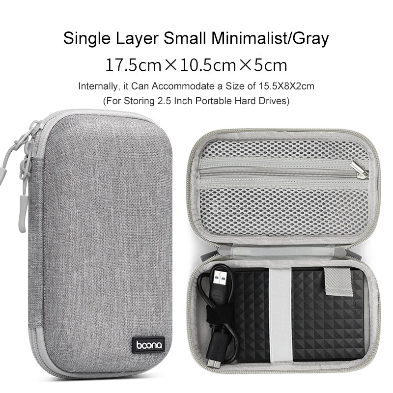 UTHAI الجلود إيفا صندوق تخزين رقمي المحمولة هارد شل أداة رقمية حقيبة التخزين سماعة صندوق شاحن كابل بيانات USB U75