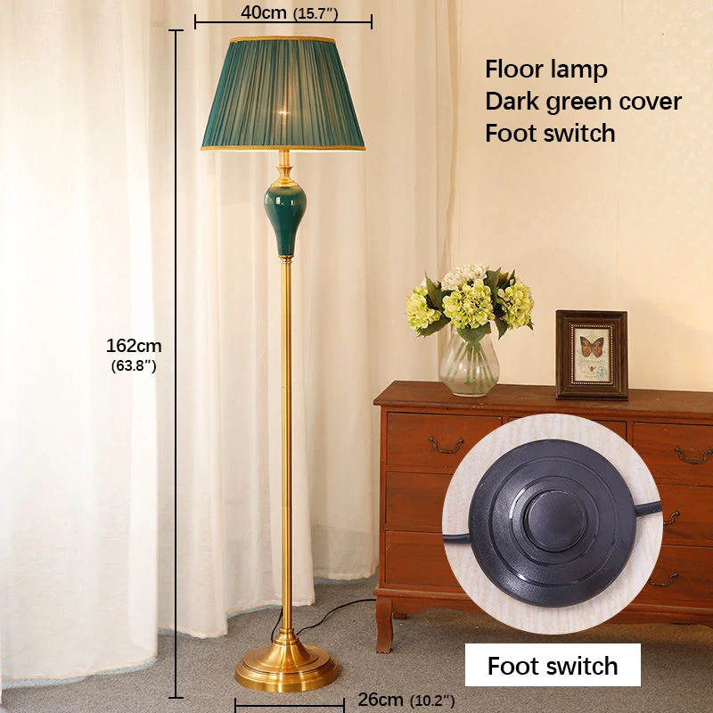 SOFEINA Modern Ceramic Floor Lamp Creative American Simple Standing Lights LED Decor For Home Living Room Bedroom Study