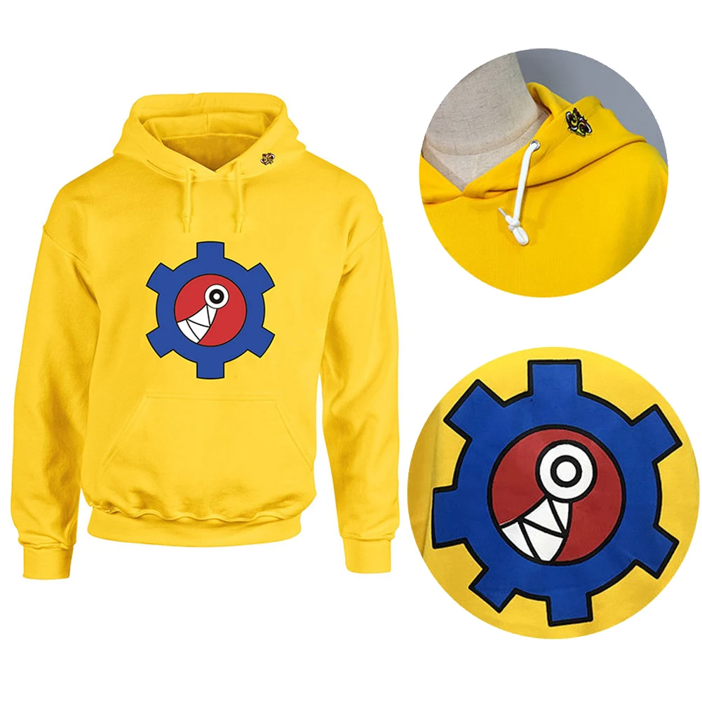 Reki-Fantasia de Cosplay Anime Infinito para Homens e Mulheres, Hoodies para dramatização, suéter extravagante para adultos, pano de festa, suéter amarelo, SK8