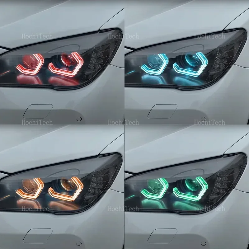 Для BMW 7 серии F01 F02 F03 F04 2009-2015 730i 730Li 740i 740Li 750i Управление через приложение M4 стиль светодиодная лампа «ангельские глазки» кольцевая лампа RGB