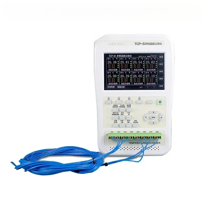 

Handheld multi-channel temperature inspector temperature recorder multi-channel paperless temperature tester 4 channels