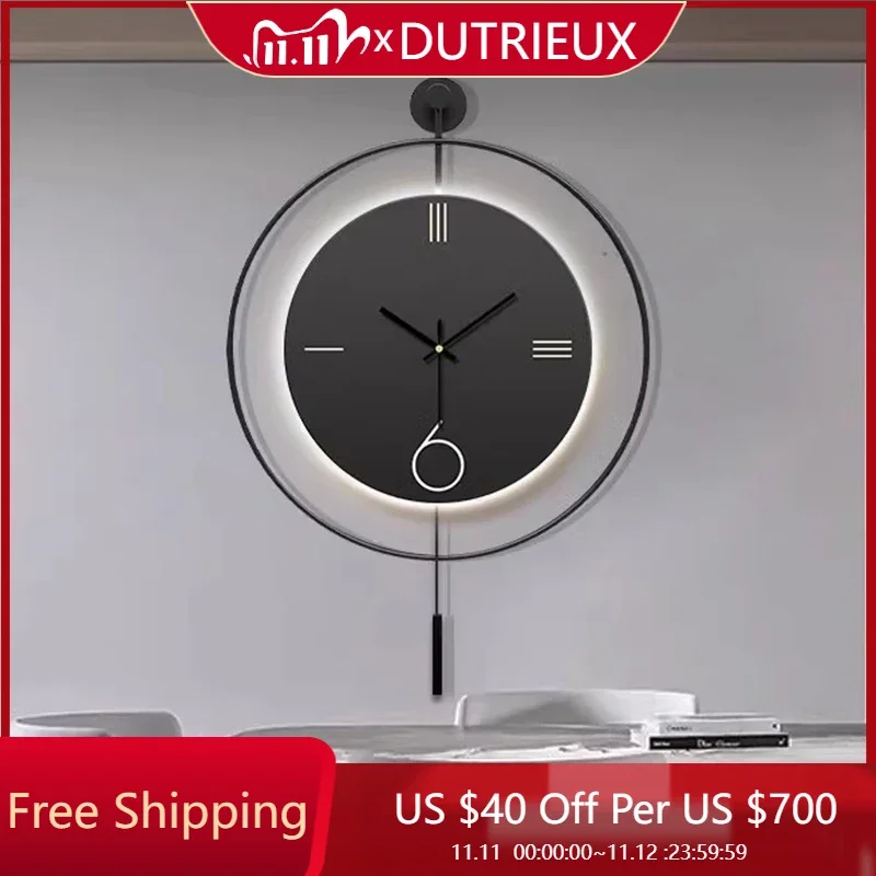 

Minimalist Restaurant Wall Clocks Design Silent Creative Alarm Aesthetic Luxury Wall Watch Big Size Duvar Saati Home Decoration