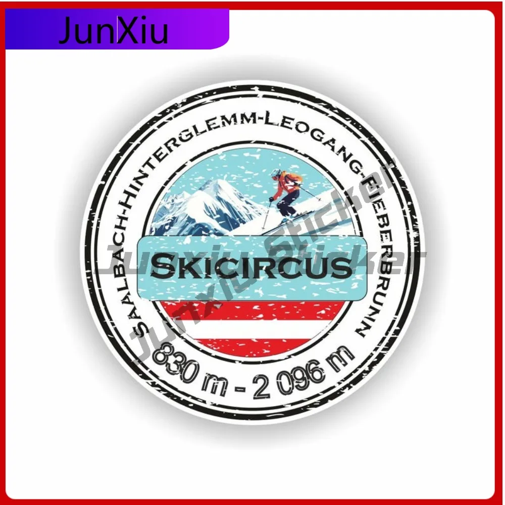 

Skicircus Saalbach Hinterglemm Leogang Fieberbrunn Cute SUV Truck Scratch Cover Car Styling Vinyl Decal For Car Truck SUV