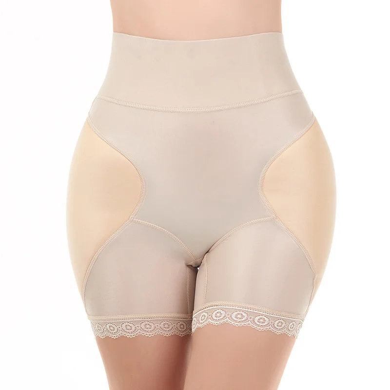 Abdominal Tuck Fake Buttock Padding Hip Underwear Female Fixed Sponge Pad Body Shaping Pants Women High Waist Butt Enhancer