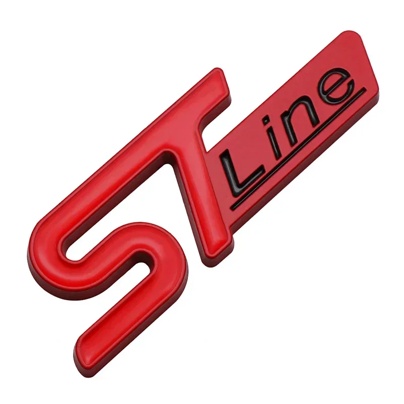 3D Metal Car Rear Trunk Emblem Sticker Badge Decal for Ford ST Line Logo Focus Mondeo Kuga Ranger Mustang F150 Everest Ecosport