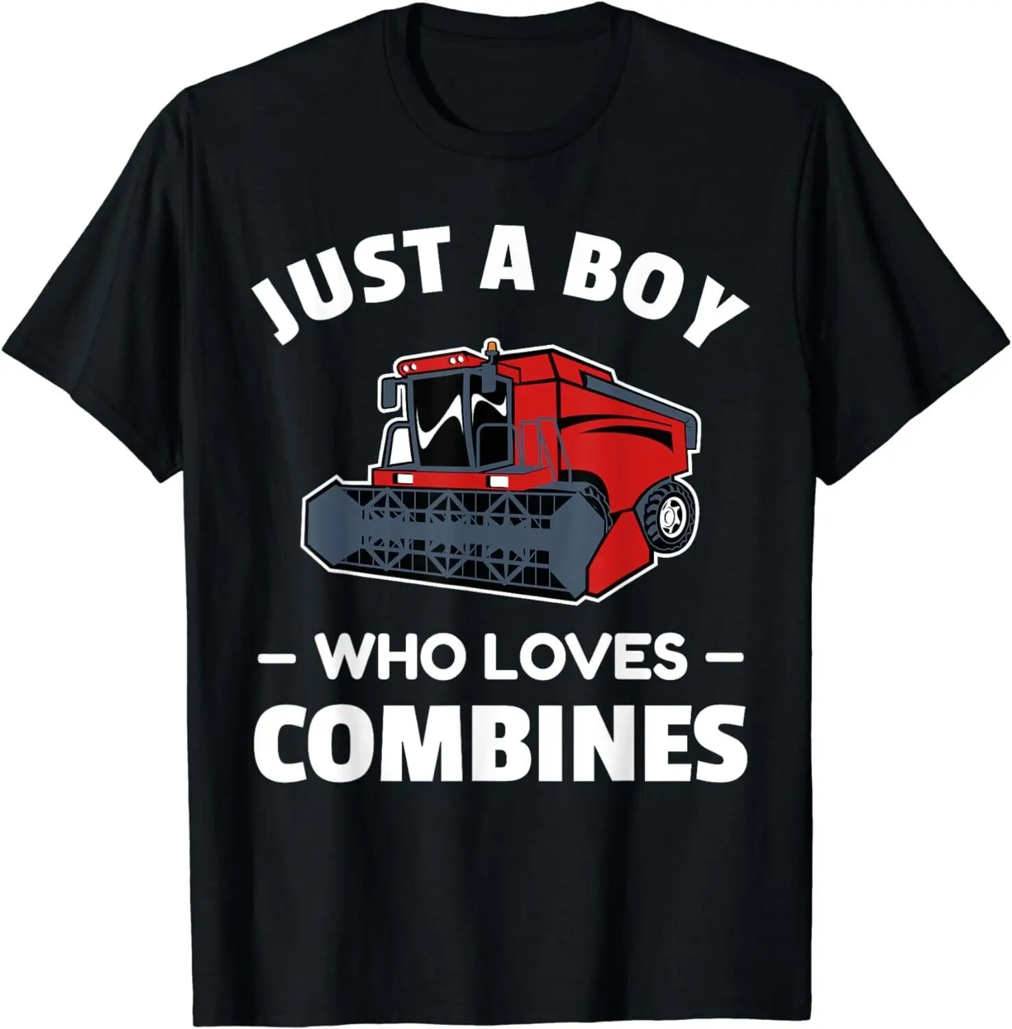 Just a boy who loves combines, red combine harvester Gift Unisex T-Shirt