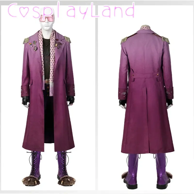 

New Movie Slumberland Cosplay Costume Jason Outfit with Props Long Coat Jacket Boots Halloween Carnival Men Suit Full Set