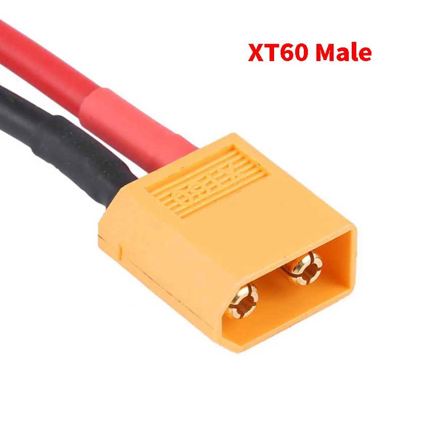

1 pcs TRX XT60 T Plug Female to Male Adapter Connectors 12Awg for Aircraft model lithium battery drone battery adapter cable