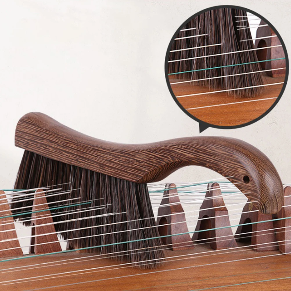 

2 Pcs Guzheng Brush Soft Instrument Cleaning Brush for Dulcimer Dust Removal Musical Instrument Cleaning Supply