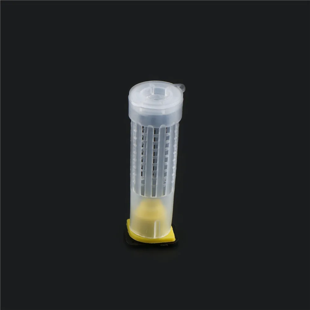 10pcs Bee Queen Cage Protection Rearing Breeding King Plastic Abutment Bees Cages Equipment Beekeeping Tools Insectary Box Tool