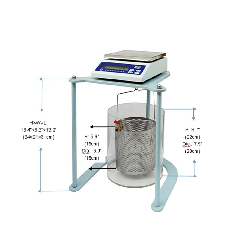 0.01G/0.1g high-precision digital hydrostatic balance/density scale