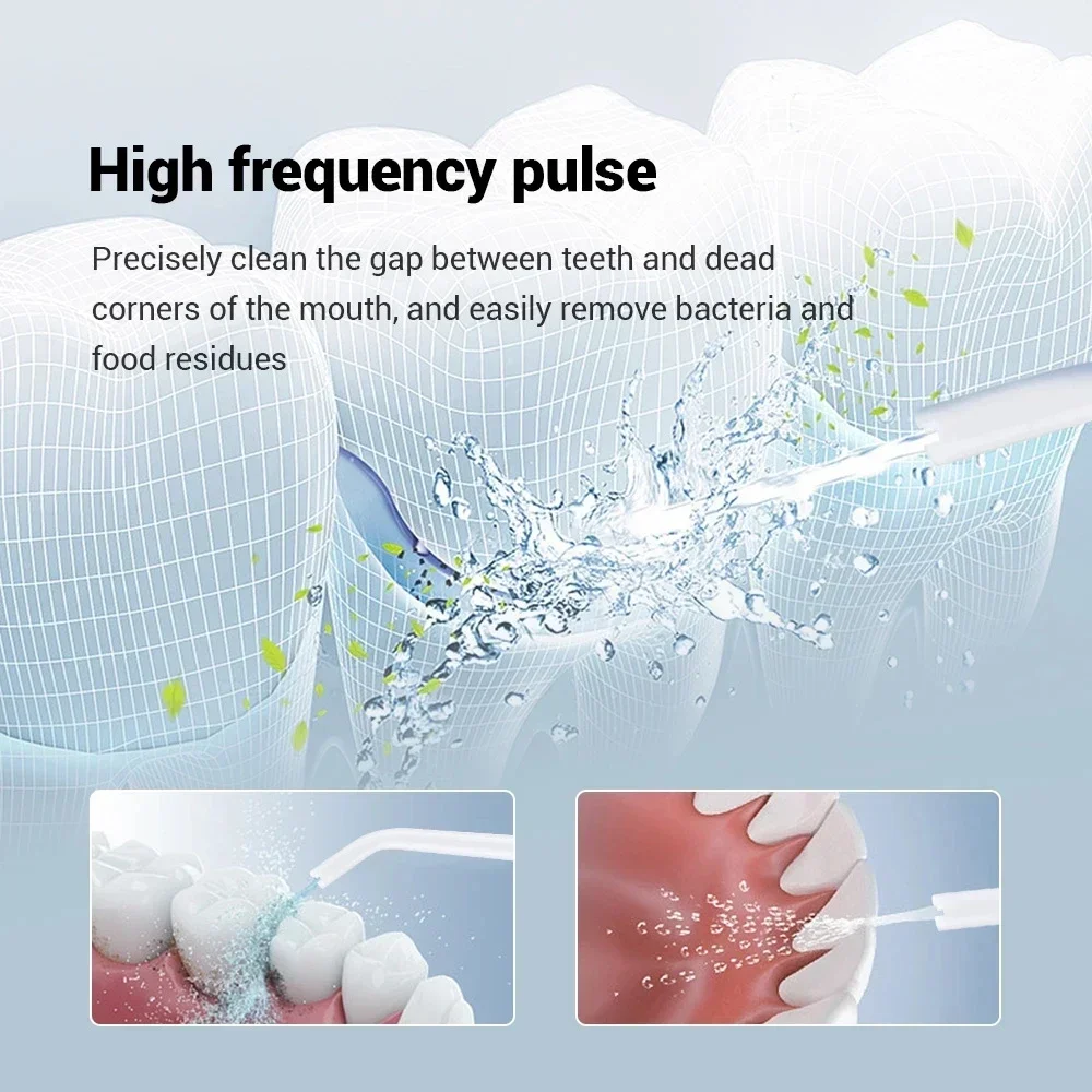 2024 Portable Cordless Electric Water Pressure Retractable Water Flosser Teeth Cleaning Oral Irrigator Dental For Teeth